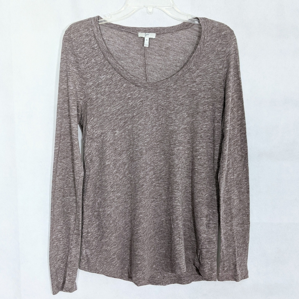 Scoop Neck Long Sleeve Top